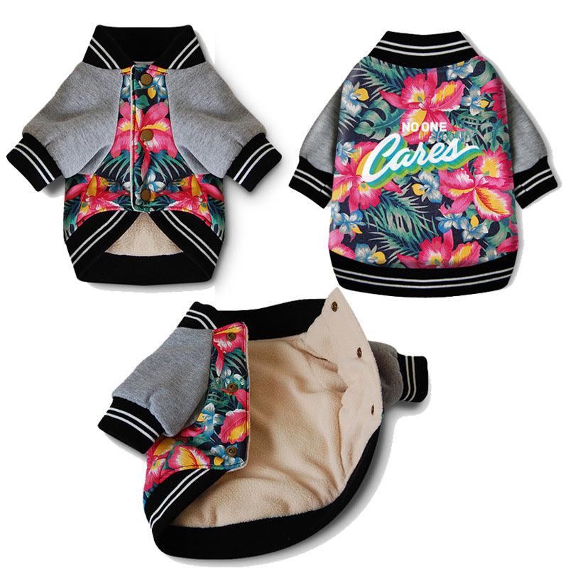 Stretchy Printed Pet Dog Onesie-4