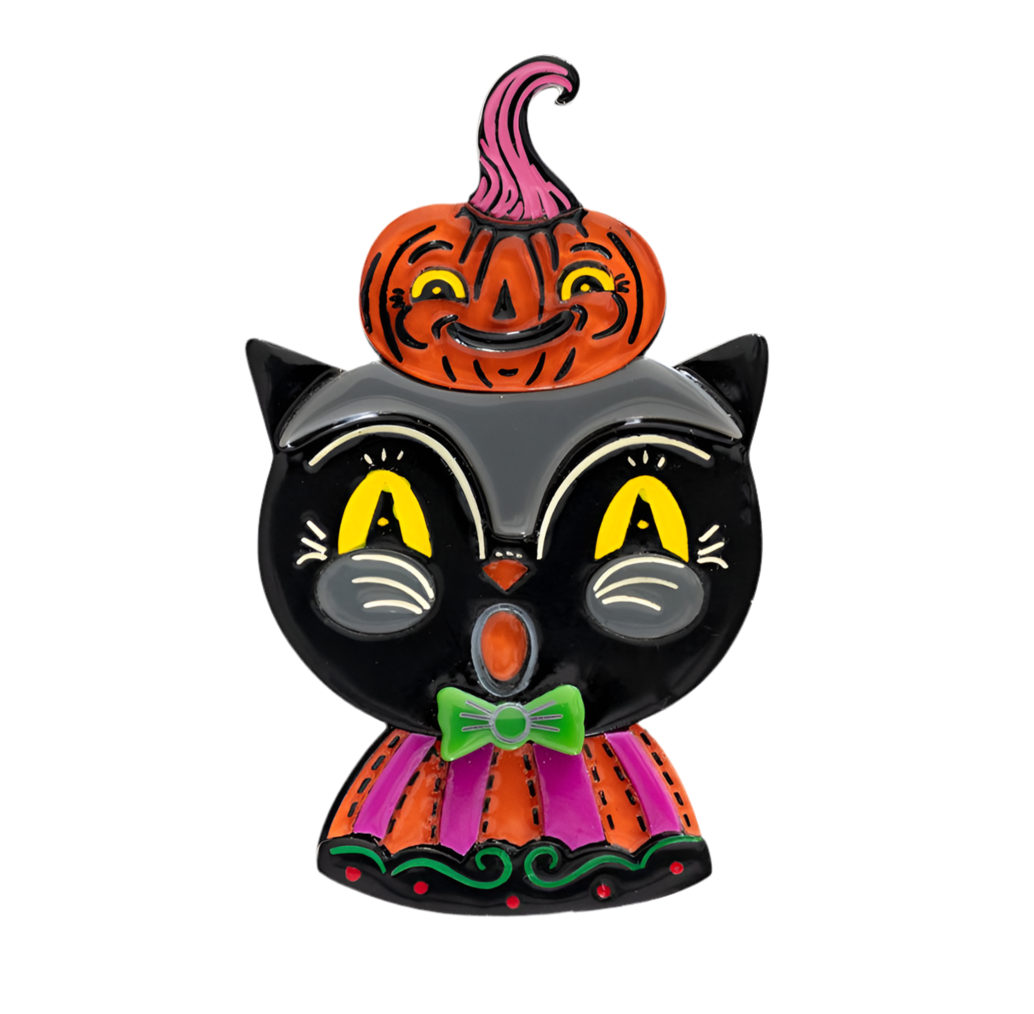 Black Cat w/ Kinny Brooch by Johanna Parker x Lipstick & Chrome-0