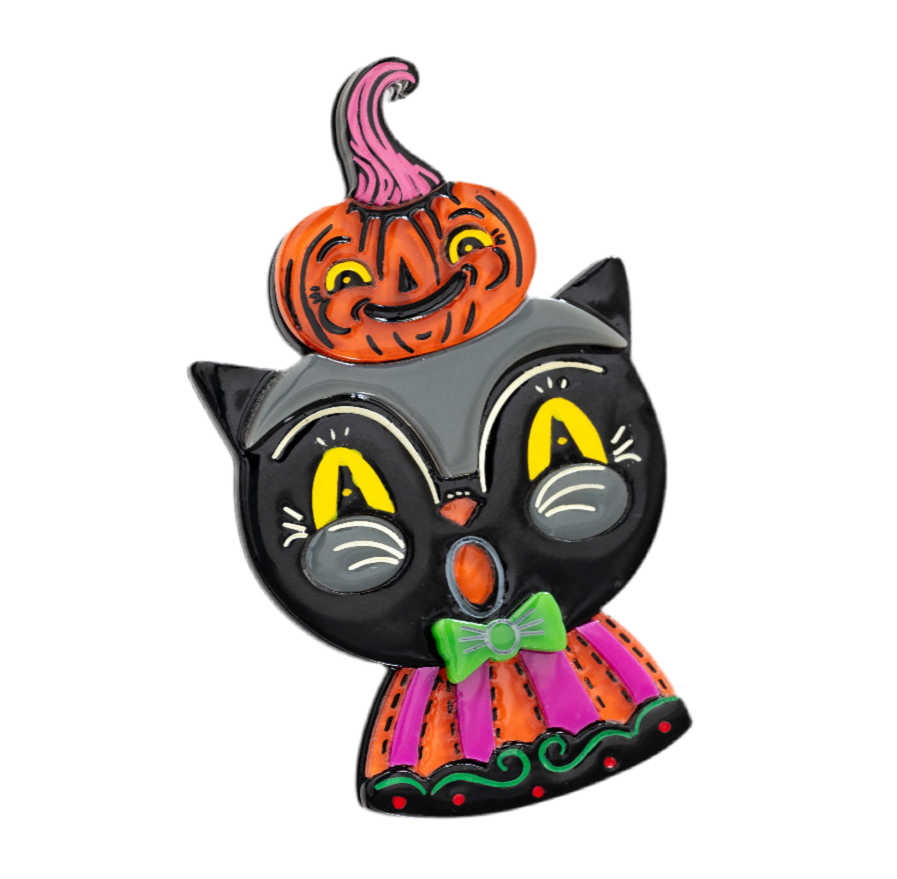 Black Cat w/ Kinny Brooch by Johanna Parker x Lipstick & Chrome-1
