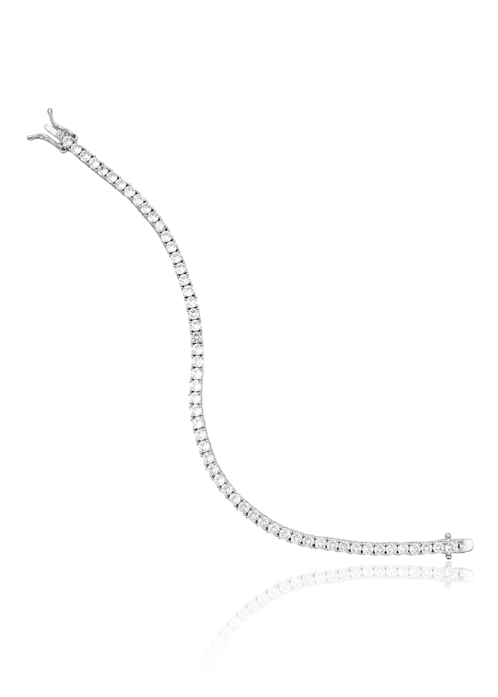 4mm CZ Tennis Bracelet (I450/H101)-2
