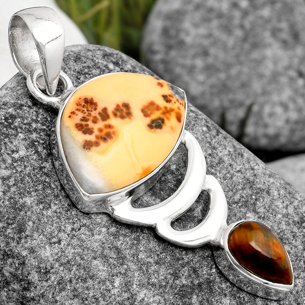 Natural Maligano Jasper & Pietersite Pendant P-1693 SDP104803-2