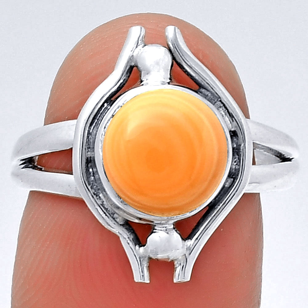 Natural Spiny Oyster Shell - Arizona Ring size-7 R-1663 SDR190774-0