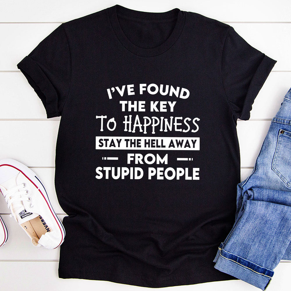 The Key To Happiness T-Shirt-4