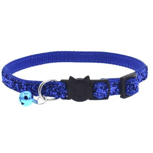 Colorful Fish Scale Cat Collar With Adjustable Bell - Stylish And Safe Pet Accessory-3