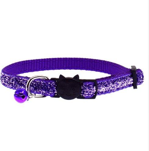 Colorful Fish Scale Cat Collar With Adjustable Bell - Stylish And Safe Pet Accessory-1