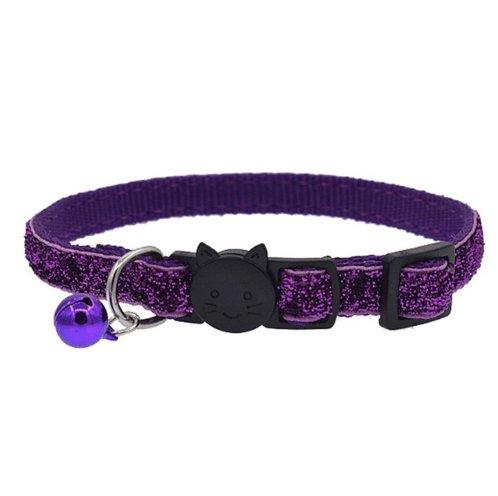 Colorful Fish Scale Cat Collar With Adjustable Bell - Stylish And Safe Pet Accessory-5