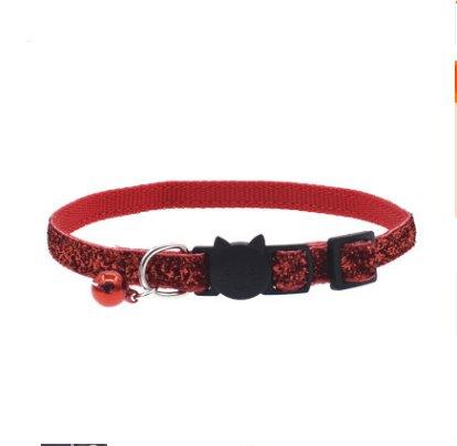 Colorful Fish Scale Cat Collar With Adjustable Bell - Stylish And Safe Pet Accessory-2