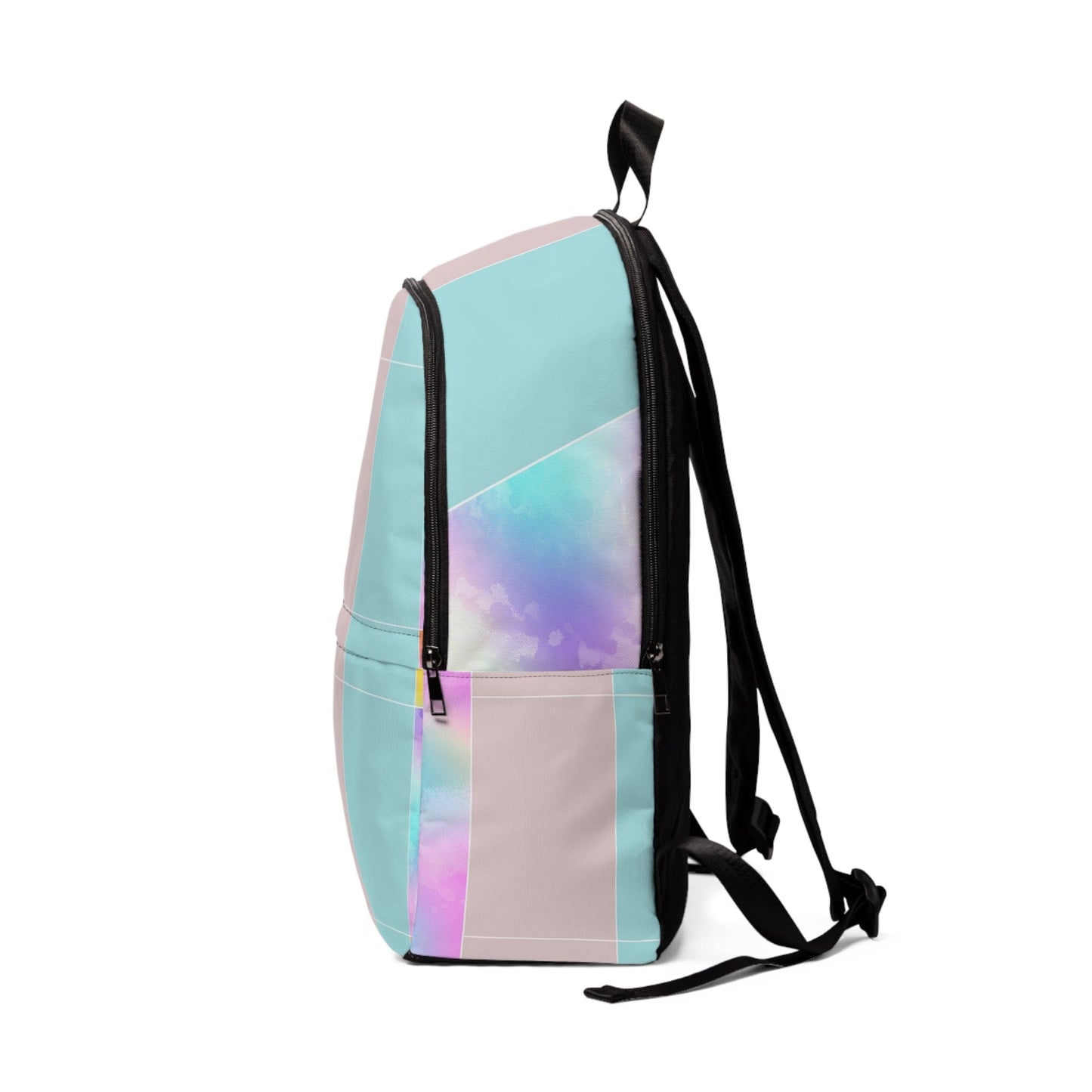 Fashion Backpack Waterproof Pastel Colorblock Watercolor Illustration-2