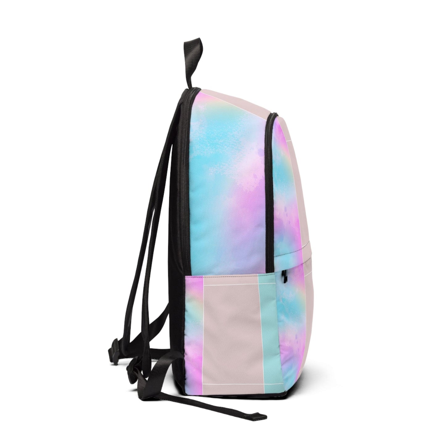 Fashion Backpack Waterproof Pastel Colorblock Watercolor Illustration-1