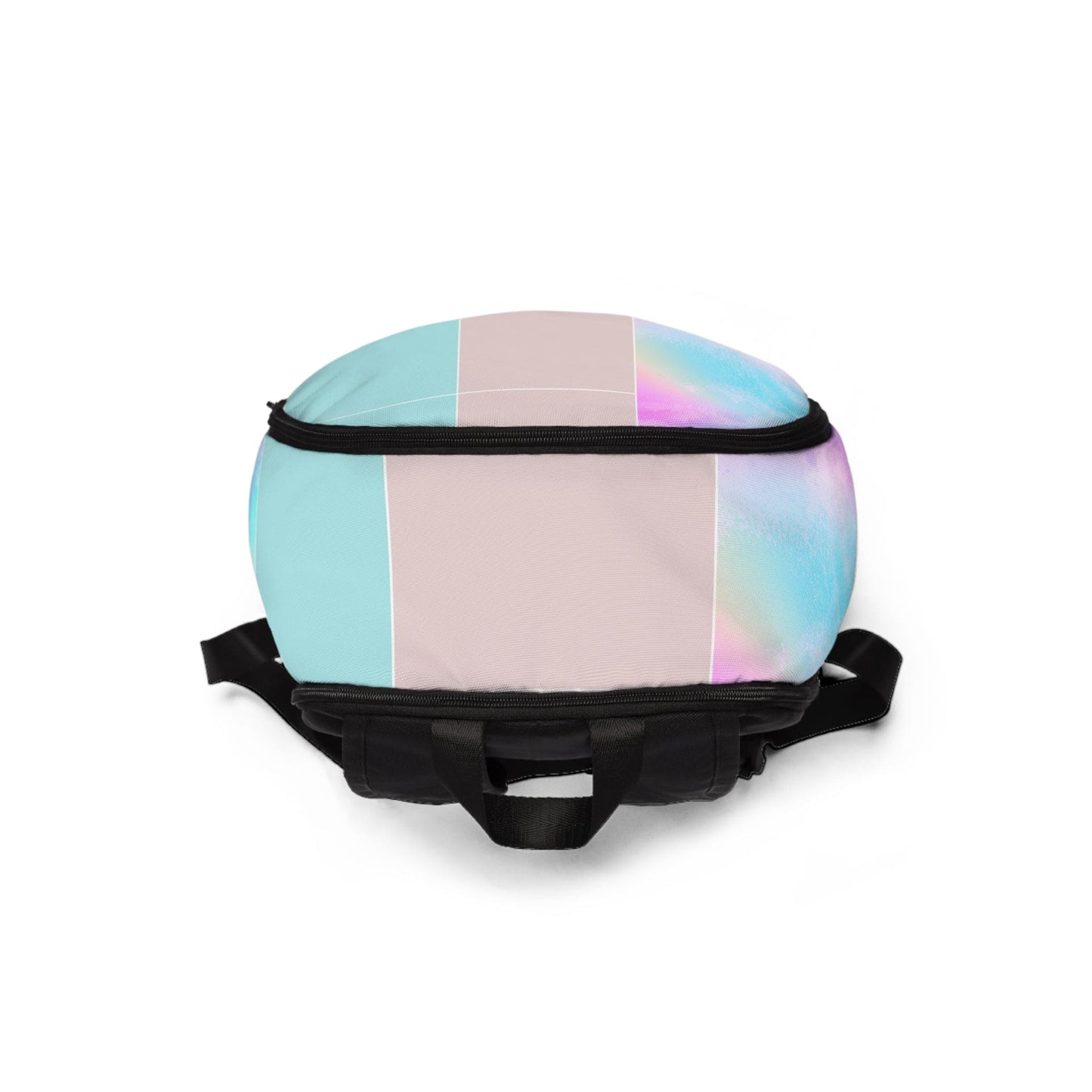 Fashion Backpack Waterproof Pastel Colorblock Watercolor Illustration-3