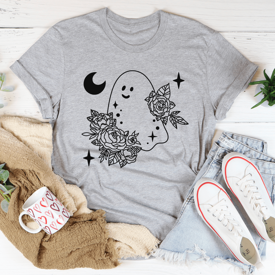 Floral Ghost T-Shirt-1