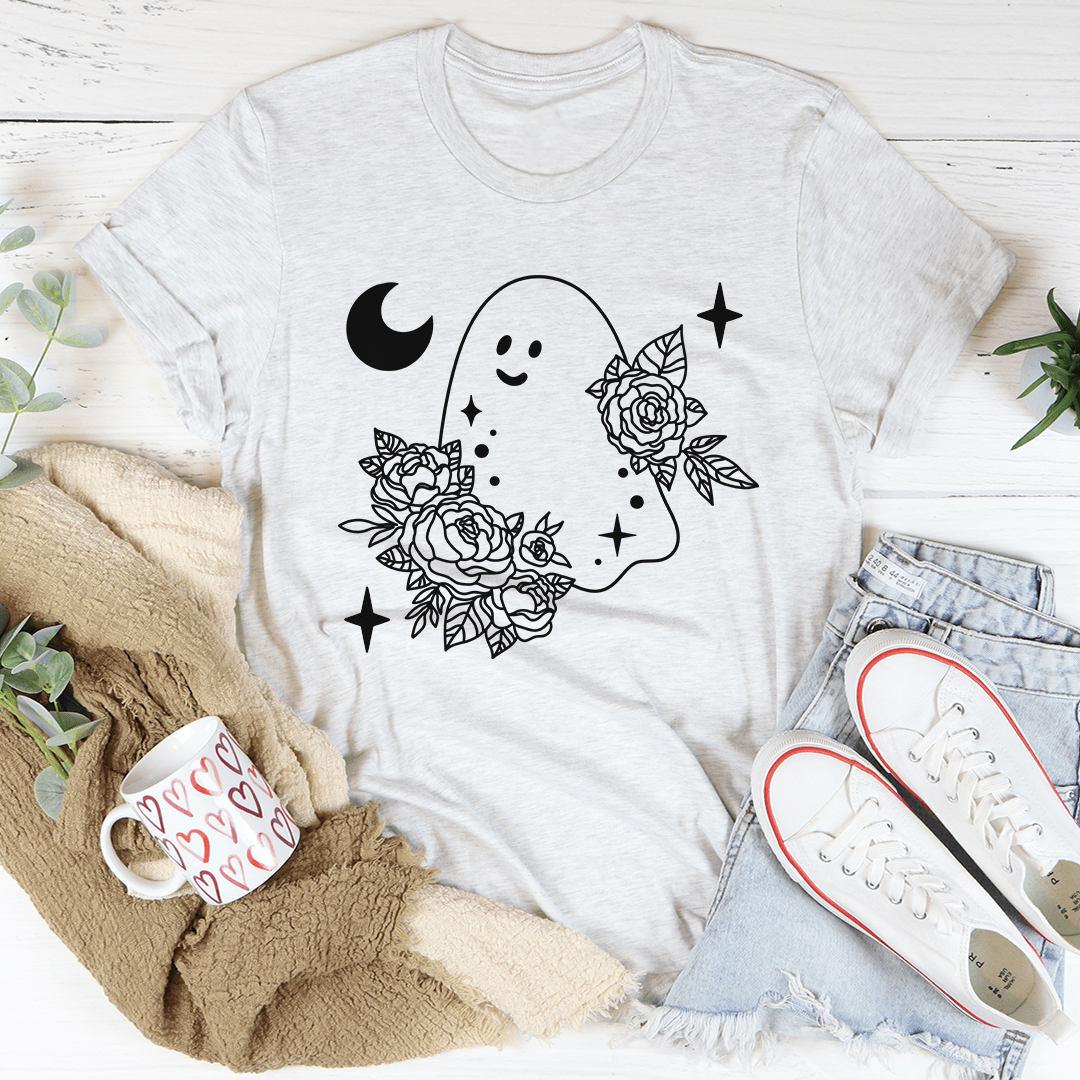 Floral Ghost T-Shirt-3