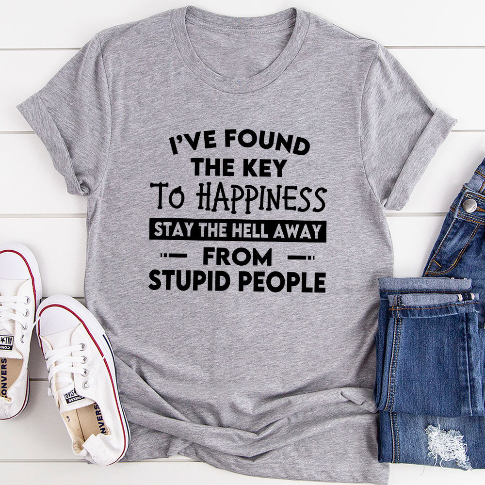 The Key To Happiness T-Shirt-10