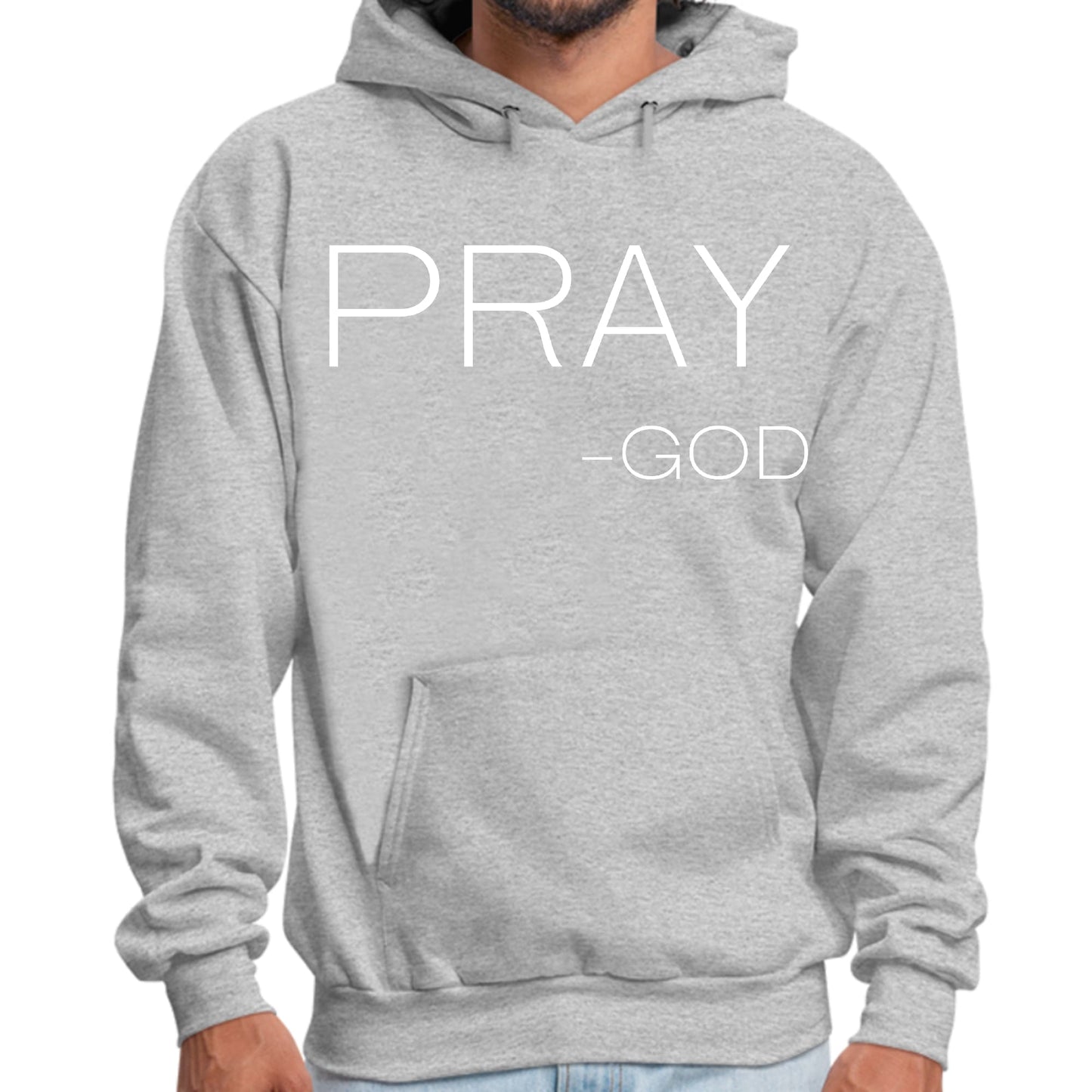 Mens Graphic Hoodie Say it Soul - Pray -god-7