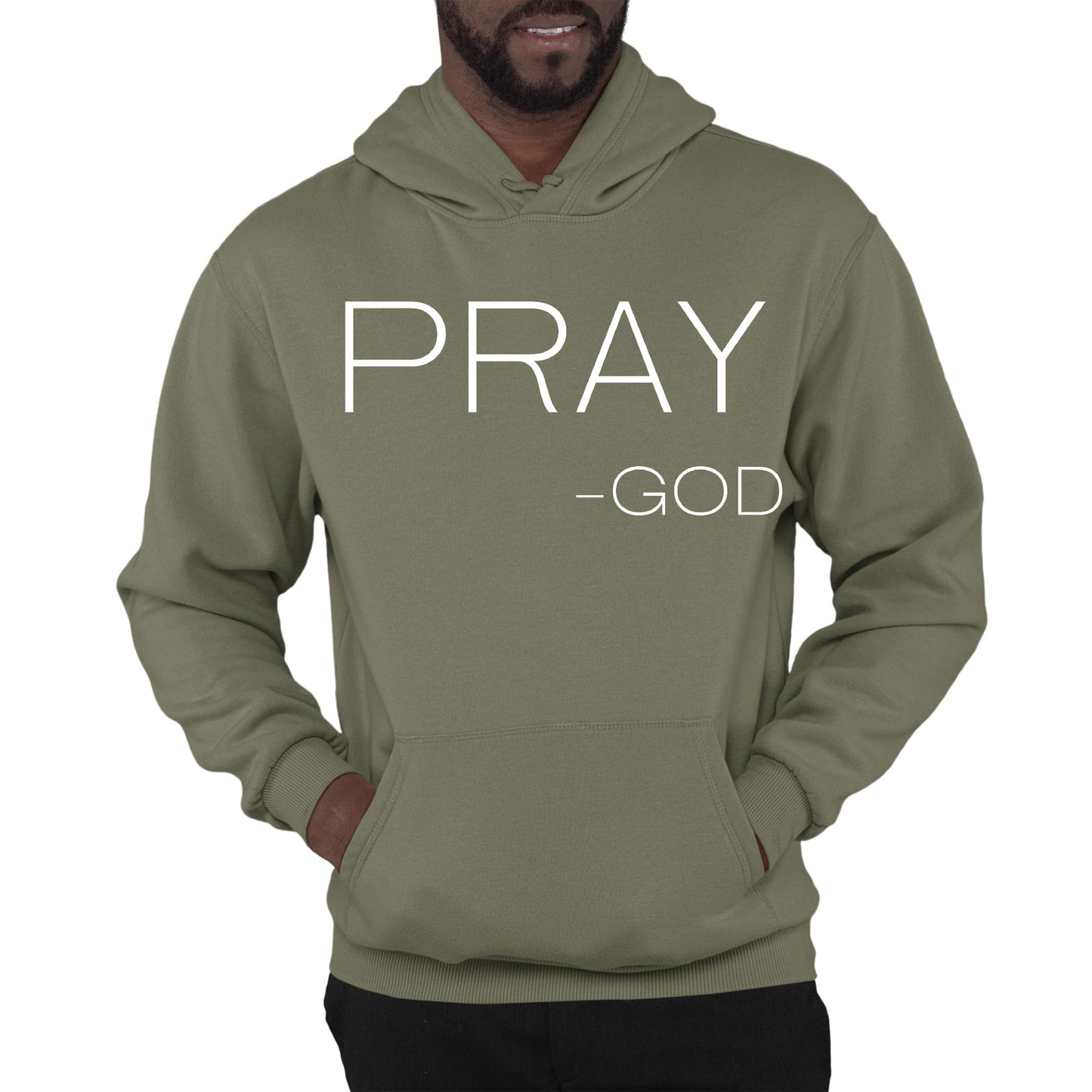 Mens Graphic Hoodie Say it Soul - Pray -god-5