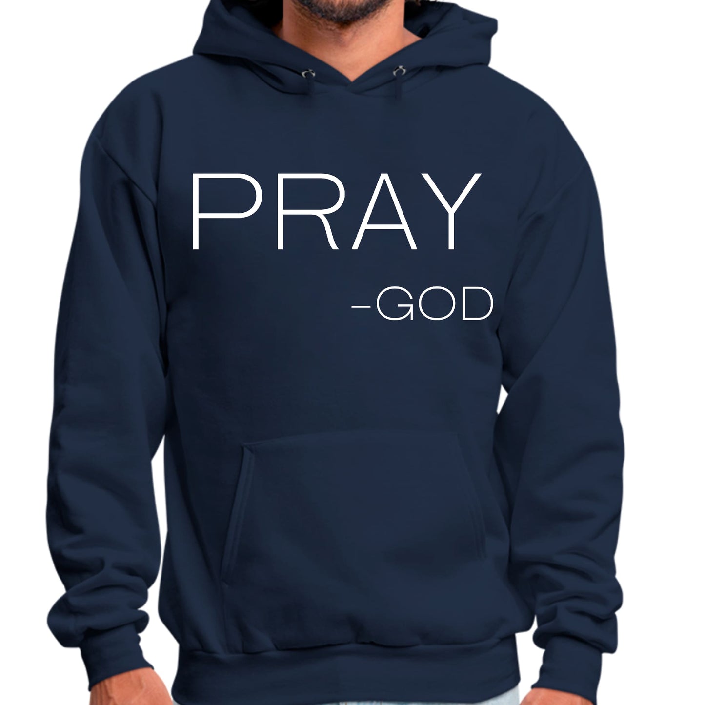 Mens Graphic Hoodie Say it Soul - Pray -god-3
