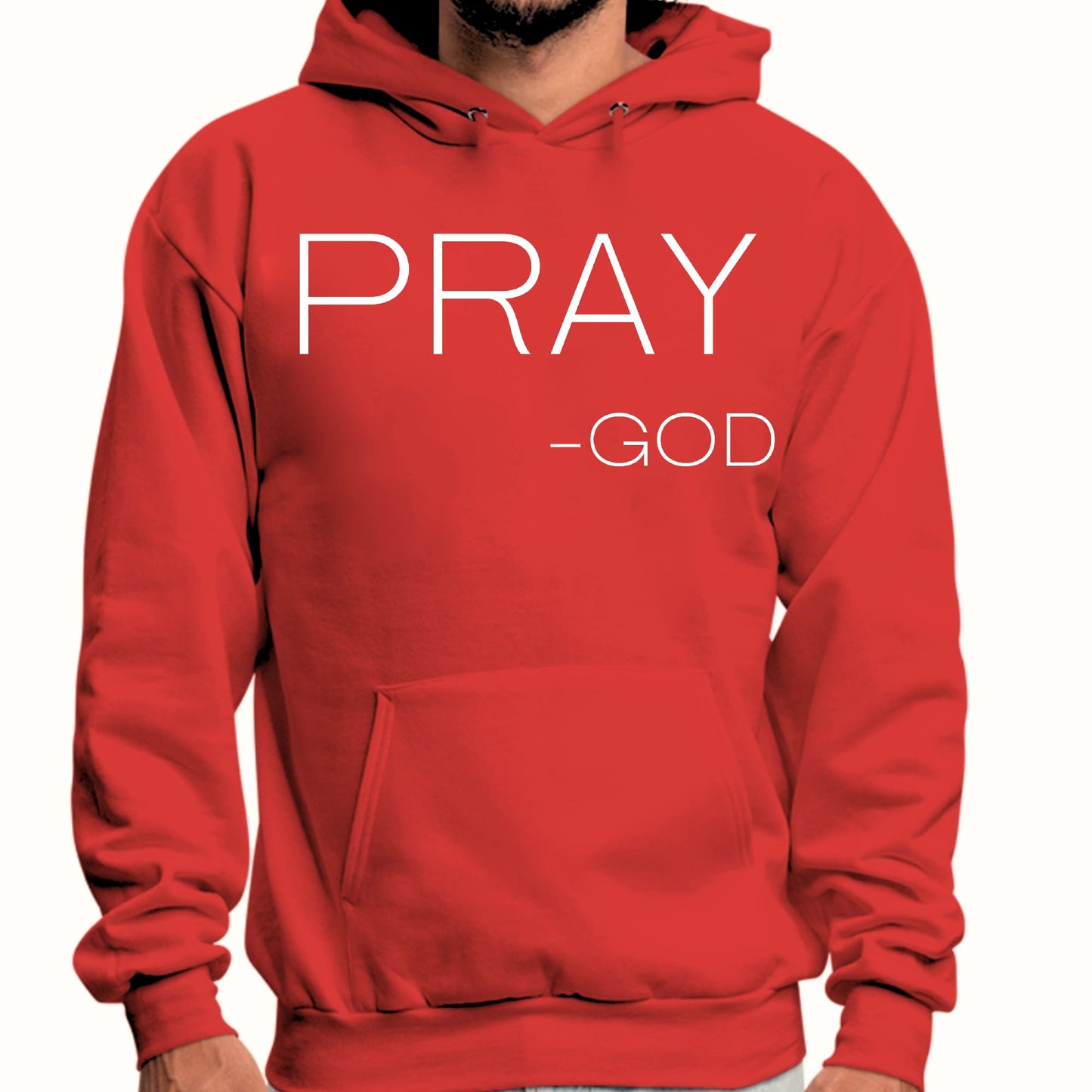 Mens Graphic Hoodie Say it Soul - Pray -god-2