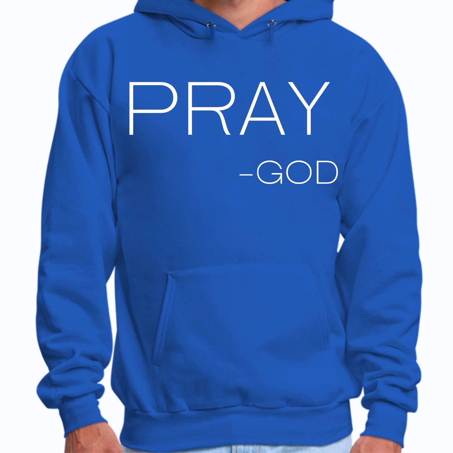 Mens Graphic Hoodie Say it Soul - Pray -god-1