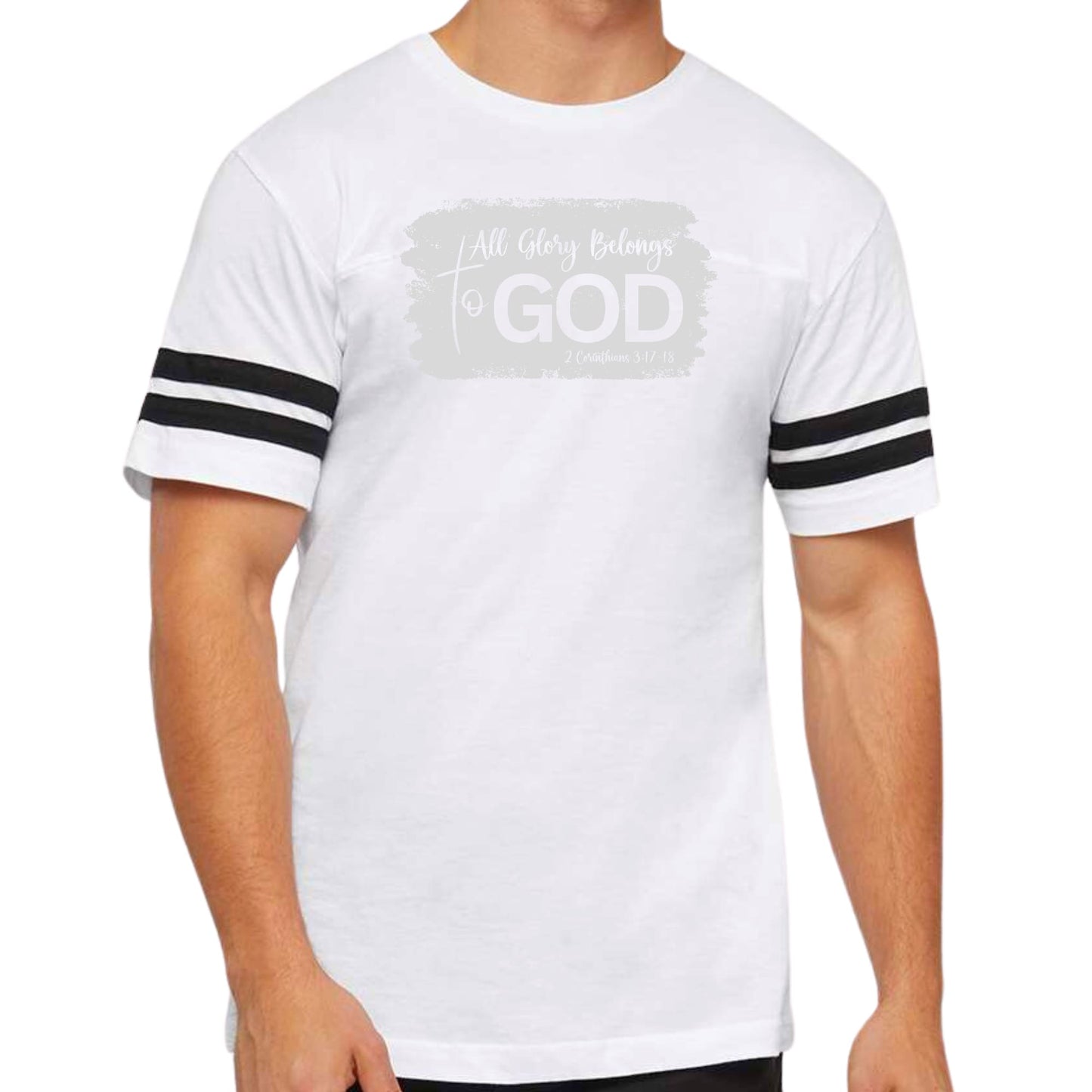 Mens Vintage Sport T-shirt All Glory Belongs to God Christian-6