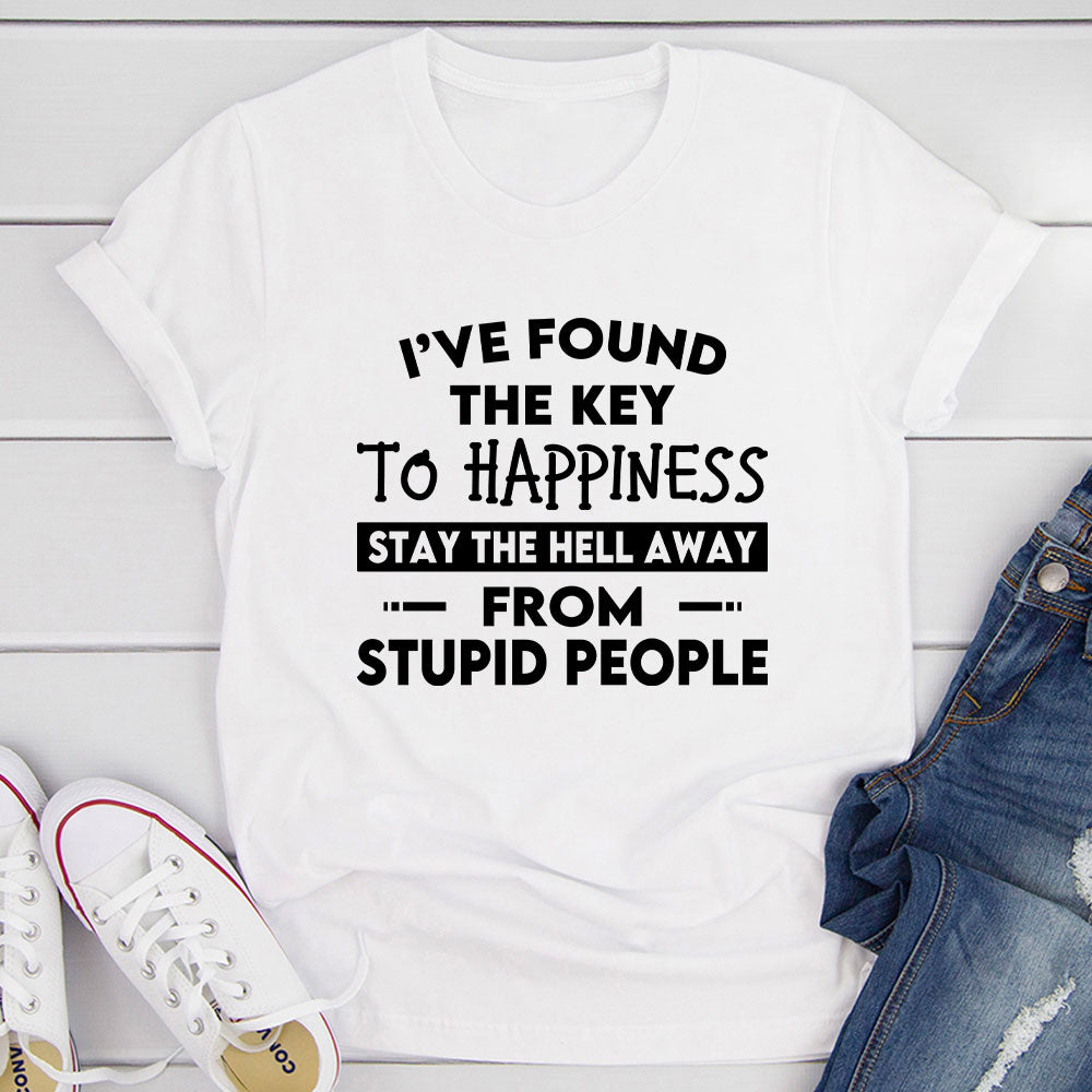 The Key To Happiness T-Shirt-15