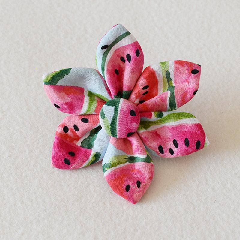 Nature-Inspired Floral Dog Collar And Leash Set-3
