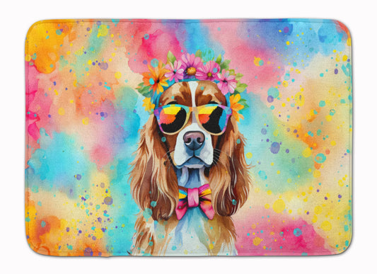 Cavalier Spaniel Hippie Dawg Memory Foam Kitchen Mat-0