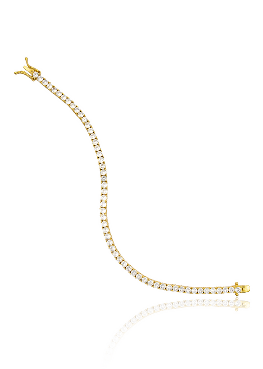 4mm CZ Tennis Bracelet (I450/H101)-0