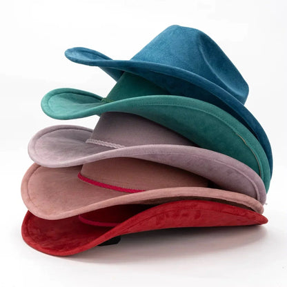 Premium Suede Cowboy Hat - Adjustable Straps Inside, Unisex Design, Size 56-58cm, Western Style, Fashionable & Functional, Shipped in a Box-2