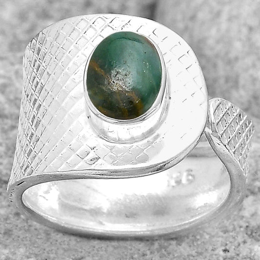 Adjustable Natural Larsonite Jasper Ring size-6 R-1319 SDR187165-0