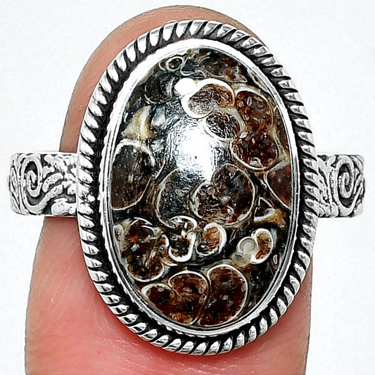 Natural Turtella Jasper - USA Ring size-9.5 R-1067 SDR237621-0