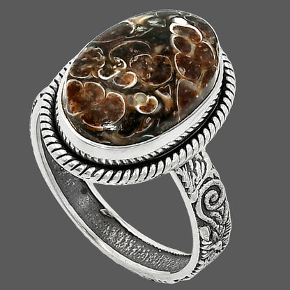 Natural Turtella Jasper - USA Ring size-9.5 R-1067 SDR237621-2
