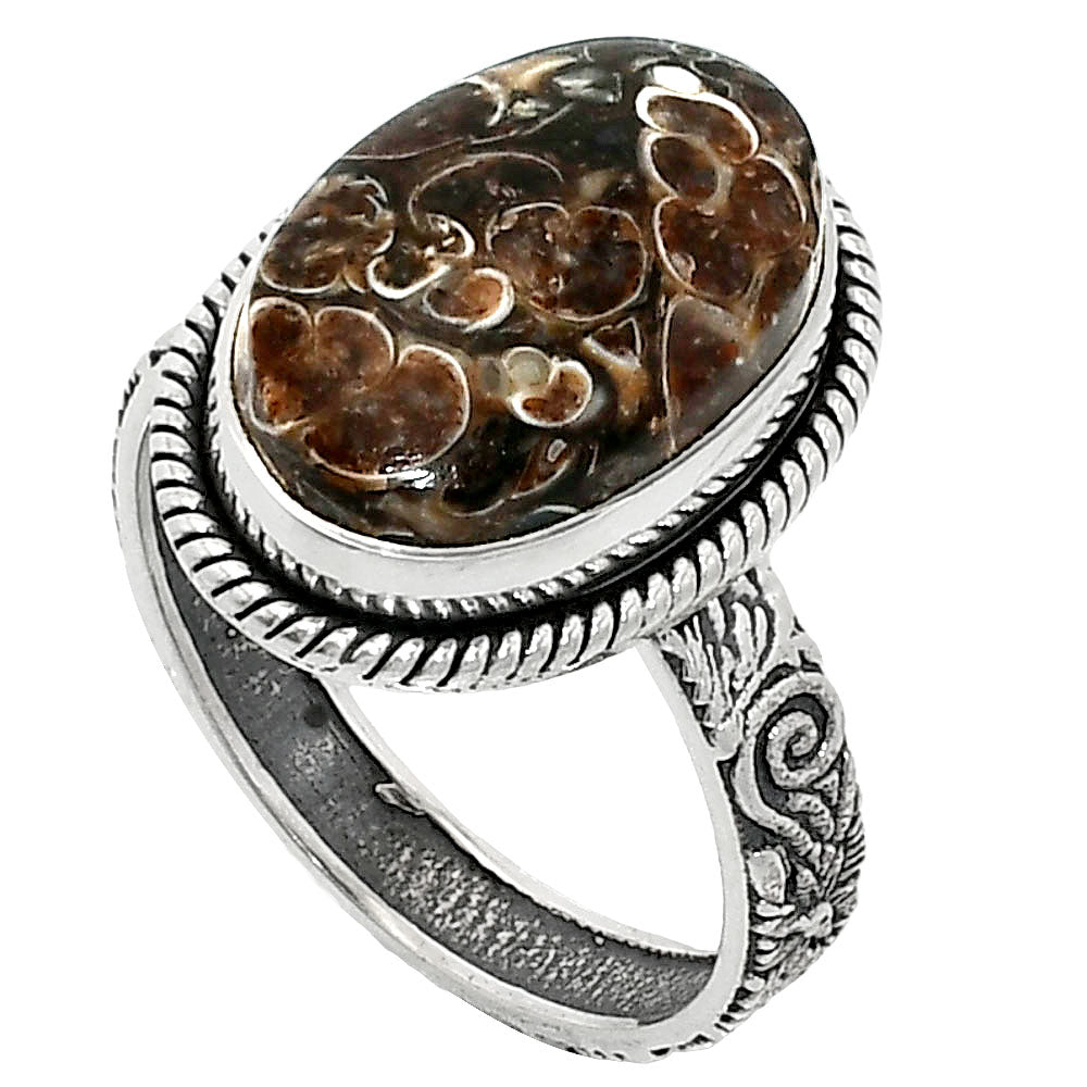 Natural Turtella Jasper - USA Ring size-9.5 R-1067 SDR237621-1
