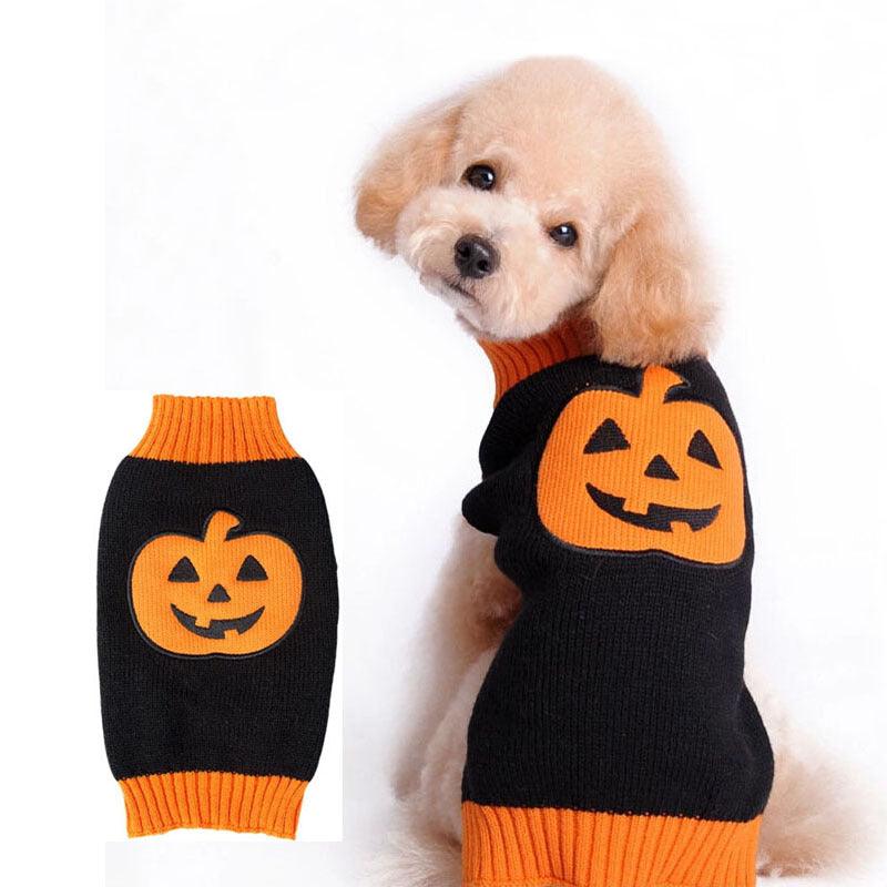 Spooky Pumpkin Pup Sweater-3