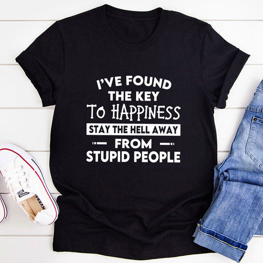 The Key To Happiness T-Shirt-0