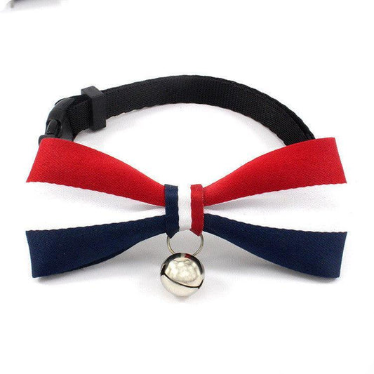 British Monochrome Nylon Cat Bell Collar-0