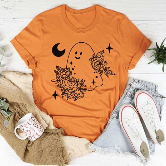 Floral Ghost T-Shirt-0