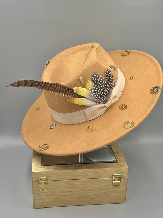Bow Tie Fedora Hat -Geared up-0