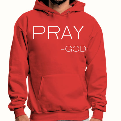 Mens Graphic Hoodie Say it Soul - Pray -god-2