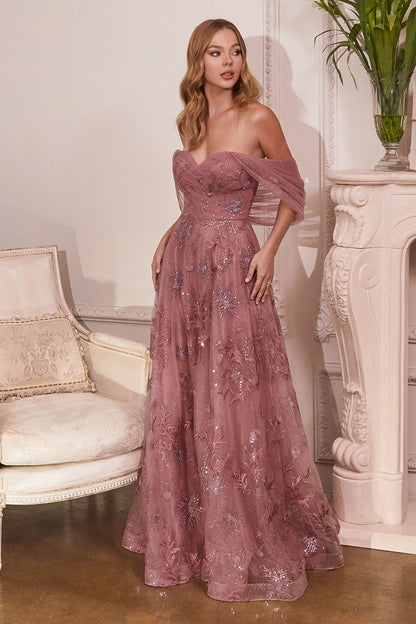Strapless Layered Tulle Gown-2
